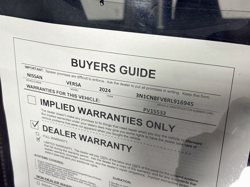 2024 Nissan Versa 1.6 SR
