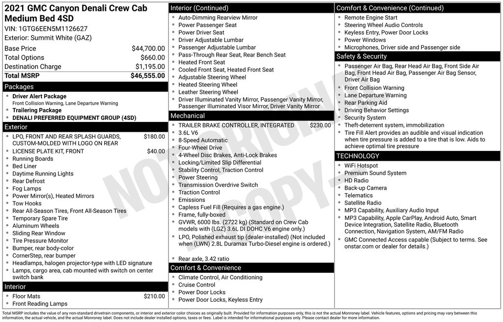2021 GMC Canyon Denali