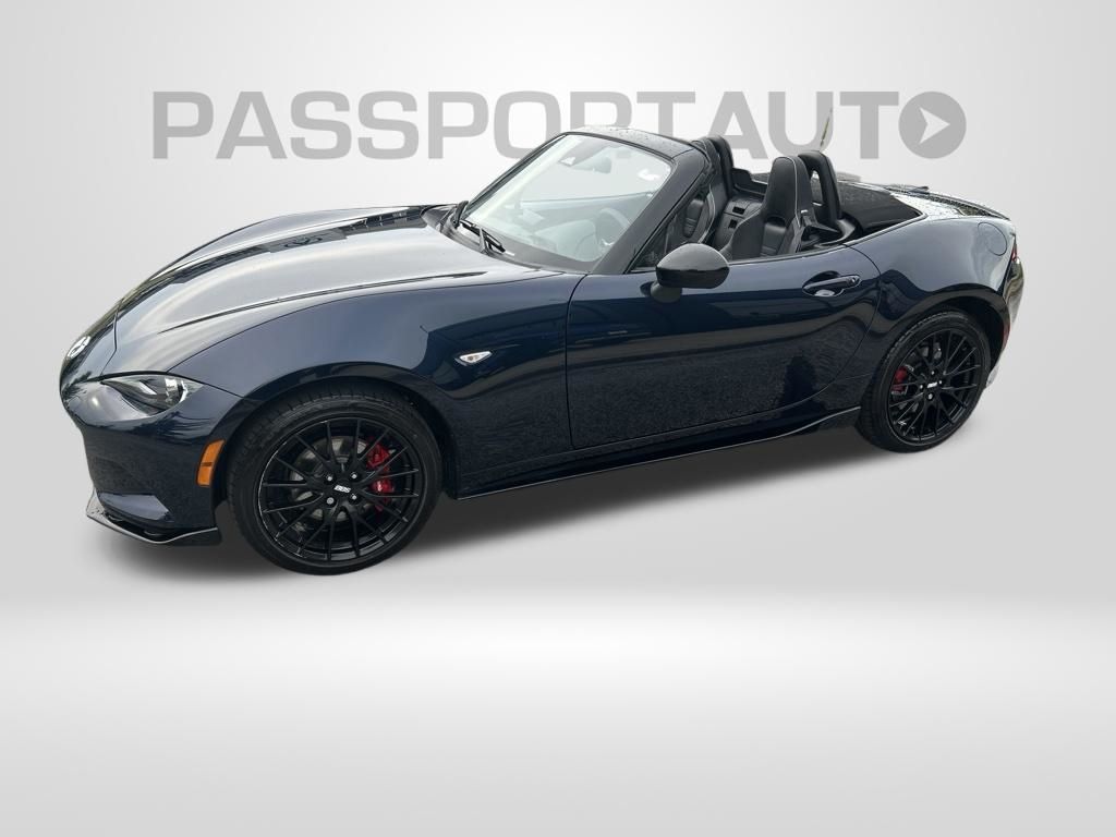 Deep Crystal Blue Mica 2025 Mazda MX-5 Miata Convertible Rear-Wheel Drive 6-Speed Manual