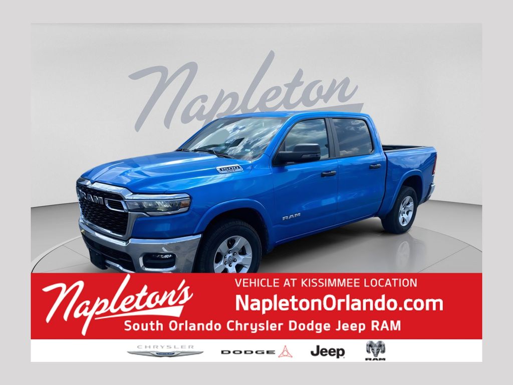 Hydro Blue Pearlcoat 2025 RAM 1500 Pickup Truck Four-Wheel Drive 8-Speed Automatic
