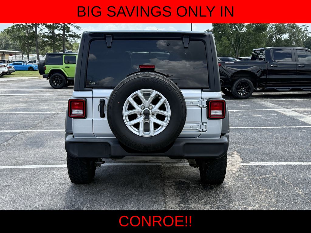 2023 Jeep Wrangler Sport S Silver at DeMontrond Mazda