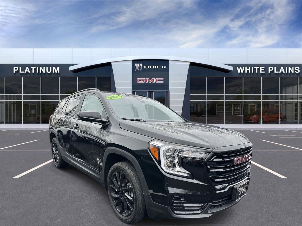 Black (Ebony Twilight Metallic) 2023 GMC Terrain SLE AWD SUV / Crossover All-Wheel Drive 9-Speed Automatic