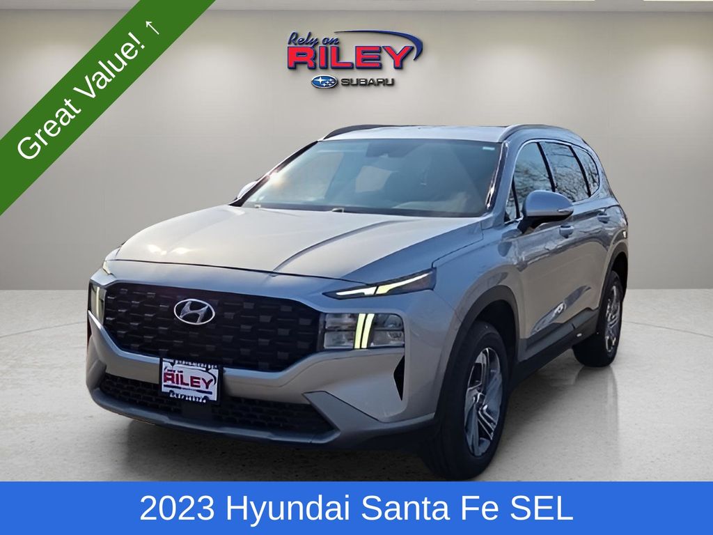 Shimmering Silver Pearl 2023 Hyundai Santa Fe SEL AWD SUV / Crossover All-Wheel Drive 8-Speed Automatic
