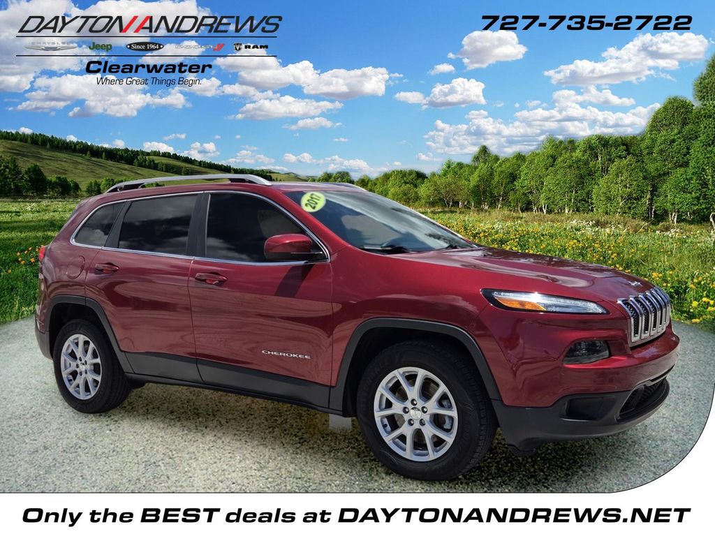 Deep Cherry Red Crystal Pearlcoat 2017 Jeep Cherokee SUV / Crossover Four-Wheel Drive 9-Speed Automatic