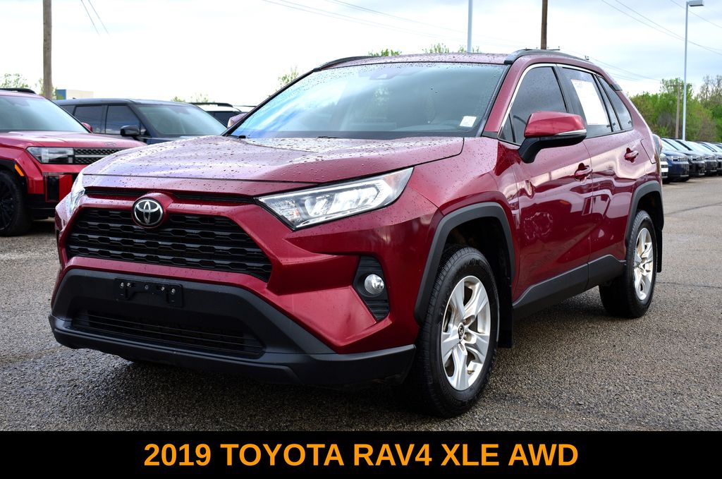 Red (Ruby Flare Pearl) 2019 Toyota RAV4 XLE AWD SUV / Crossover All-Wheel Drive 8-Speed Automatic
