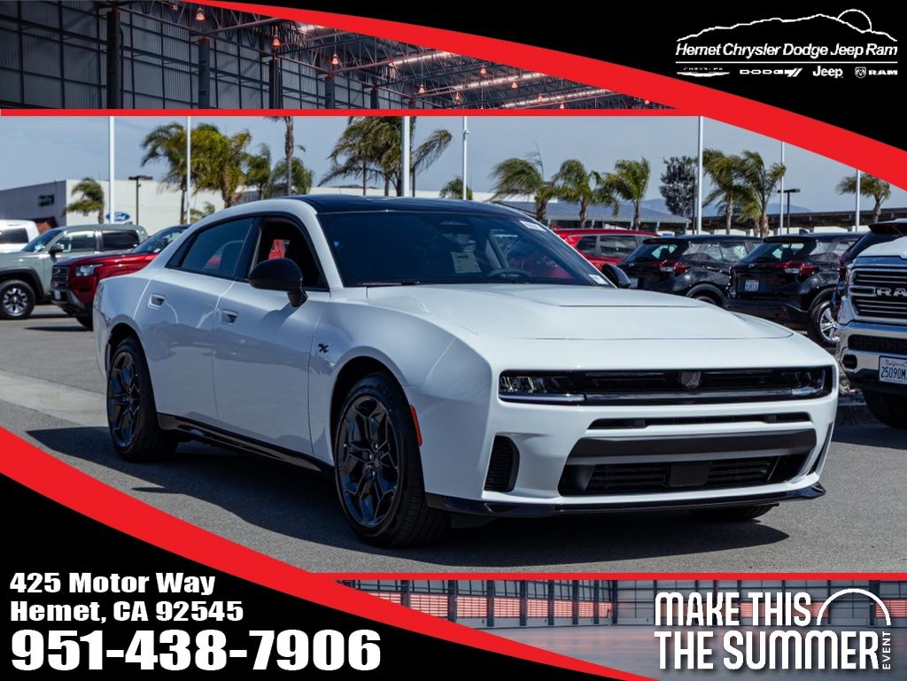 Bright White Clearcoat 2026 Dodge Charger Sedan All-Wheel Drive 8-Speed Automatic
