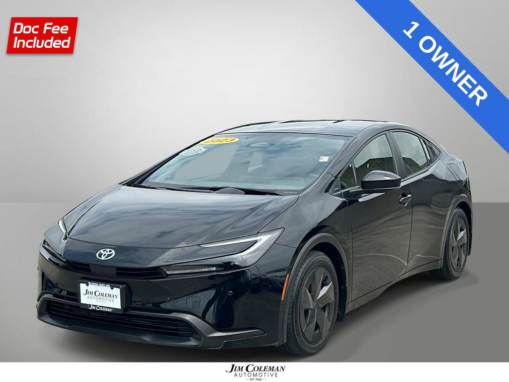 Midnight Black Metallic 2023 Toyota Prius Hatchback Front-Wheel Drive Continuously Variable Transmission