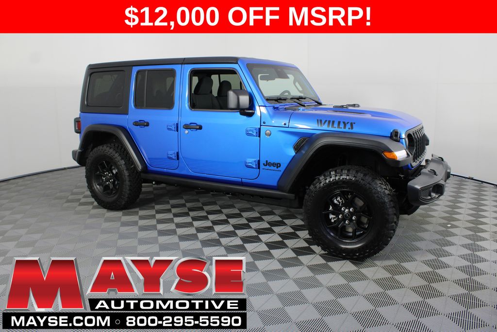 Hydro Blue Pearlcoat 2026 Jeep Wrangler SUV / Crossover Four-Wheel Drive 8-Speed Automatic