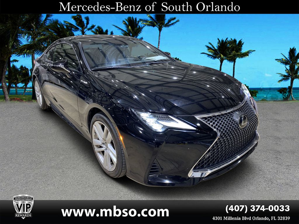 Black (Obsidian) 2023 Lexus RC 350 RWD Coupe Rear-Wheel Drive 8-Speed Automatic