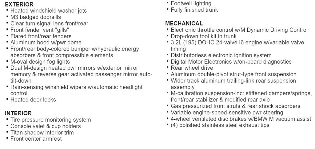 2003 BMW M3 Base 19