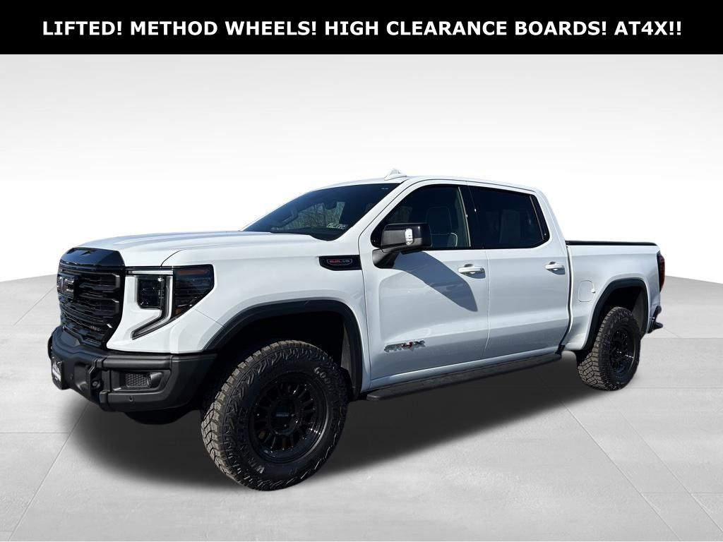 Summit White 2024 GMC Sierra 1500 AT4X Crew Cab 4WD Pickup Truck Four-Wheel Drive Automatic