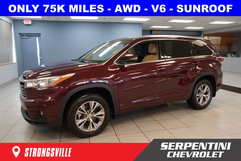 Ooh La La Rouge Mica 2015 Toyota Highlander XLE SUV / Crossover Front-Wheel Drive 6-Speed Automatic Overdrive