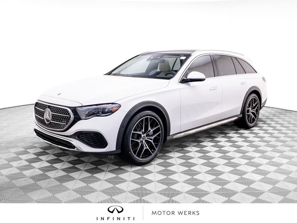 Polar White 2025 Mercedes-Benz E-Class All-Terrain Wagon All-Wheel Drive 9-Speed Automatic