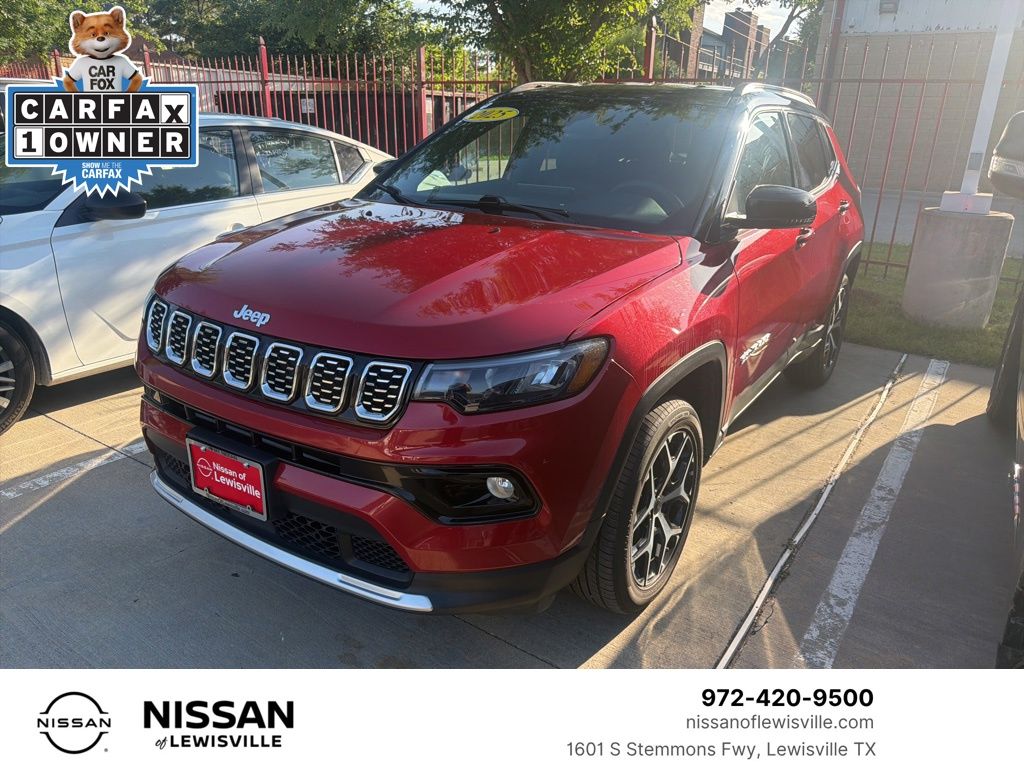 Red Hot Pearlcoat 2025 Jeep Compass Limited 4WD SUV / Crossover Four-Wheel Drive 8-Speed Automatic