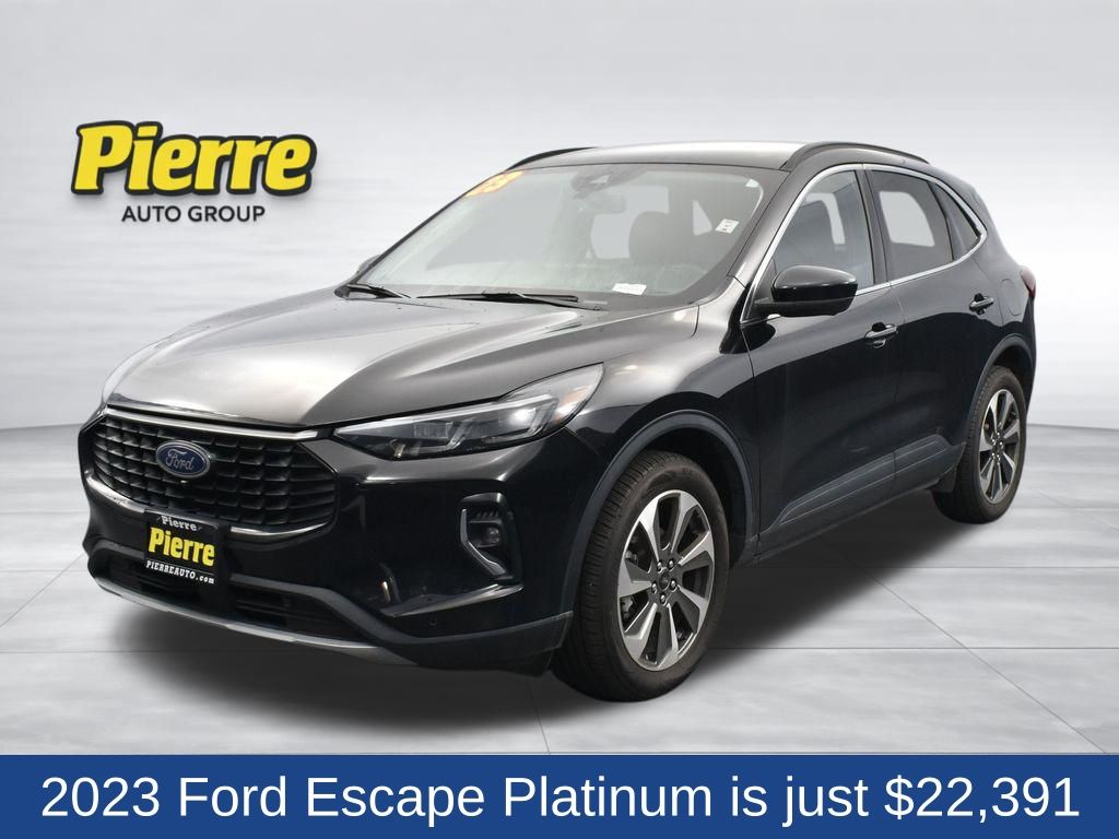 Black Metallic 2023 Ford Escape Platinum AWD SUV / Crossover All-Wheel Drive 8-Speed Automatic