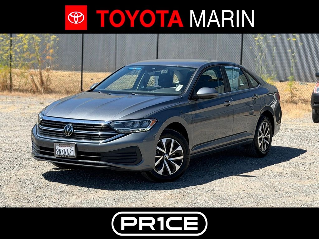 Platinum Gray Metallic 2024 Volkswagen Jetta Sedan Front-Wheel Drive 8-Speed Automatic