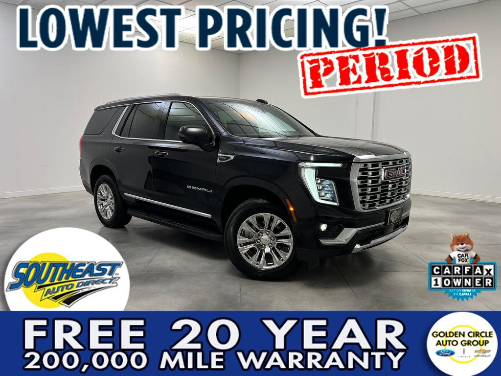 Onyx Black 2025 GMC Yukon SUV / Crossover Four-Wheel Drive