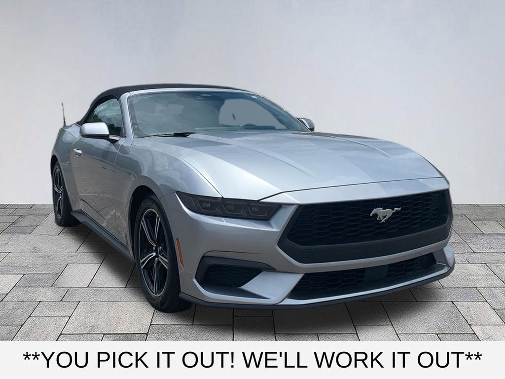Silver Metallic 2025 Ford Mustang Convertible Rear-Wheel Drive Automatic