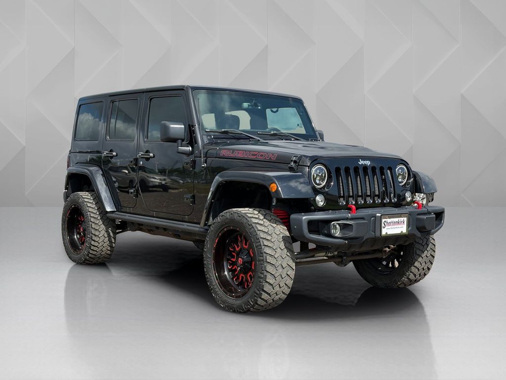 2016 Jeep Wrangler Unlimited Rubicon Black at North Houston Mitsubishi