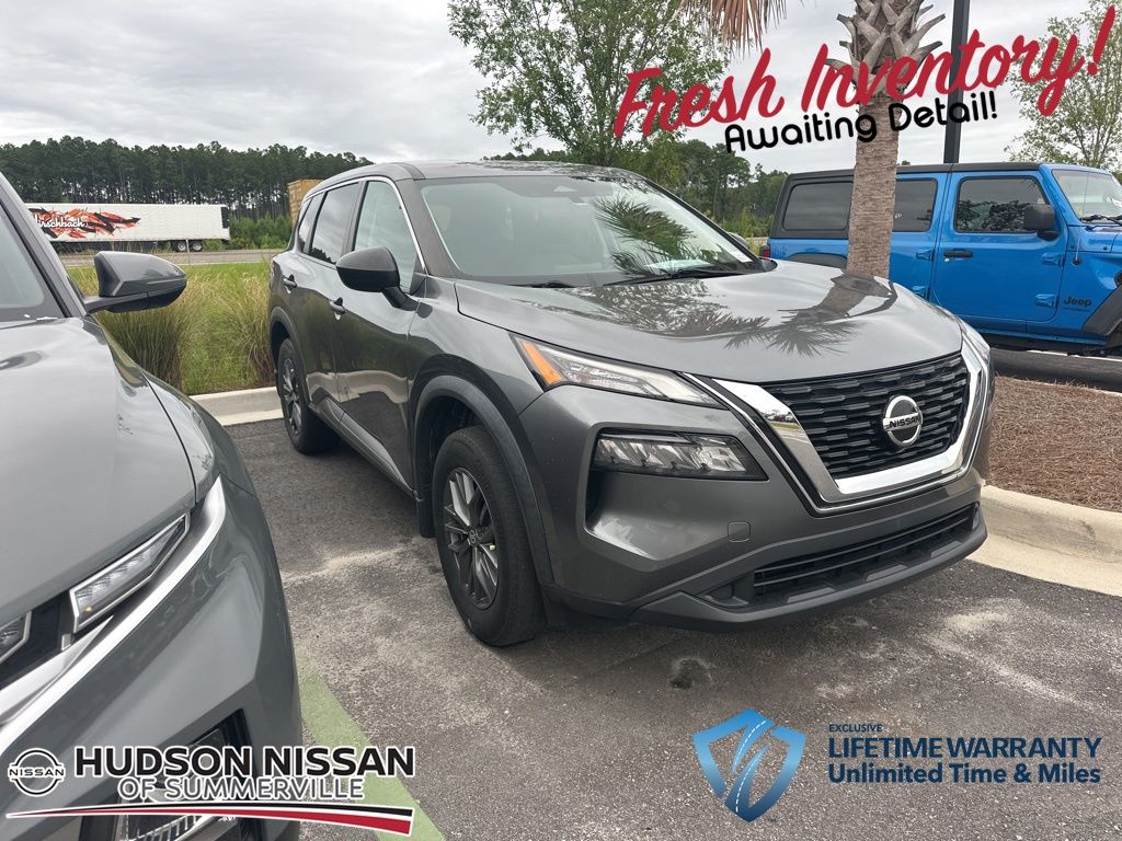 2021 Gun Metallic Nissan Rogue S SUV
