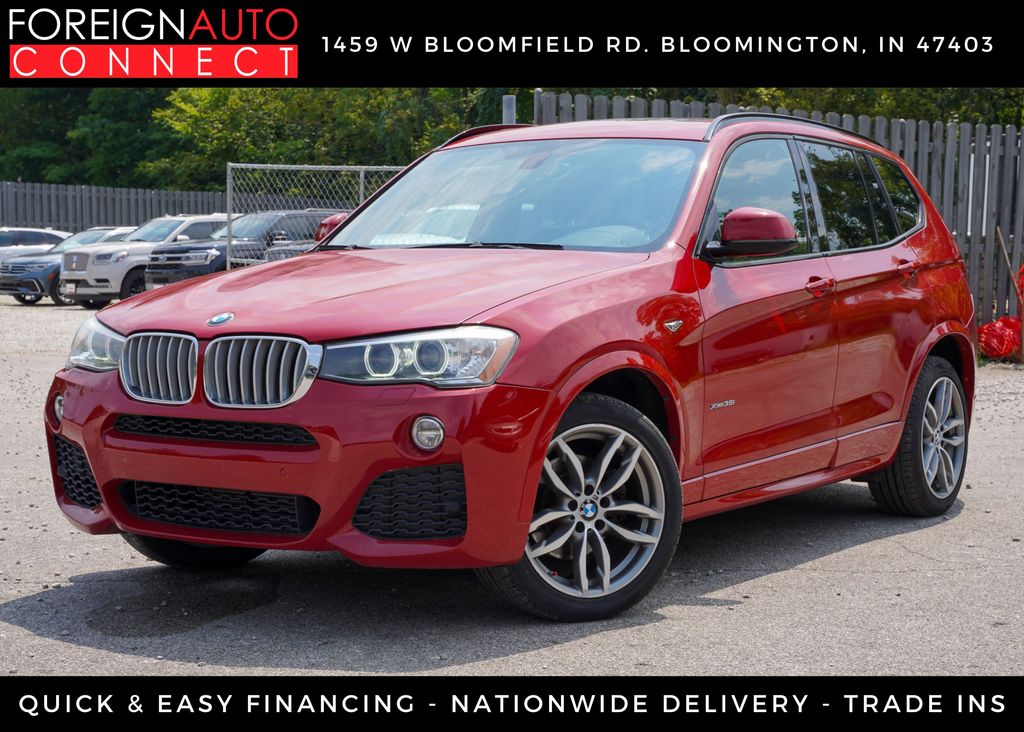 Melbourne Red Metallic 2017 BMW X3 SUV / Crossover All-Wheel Drive 8-Speed Automatic