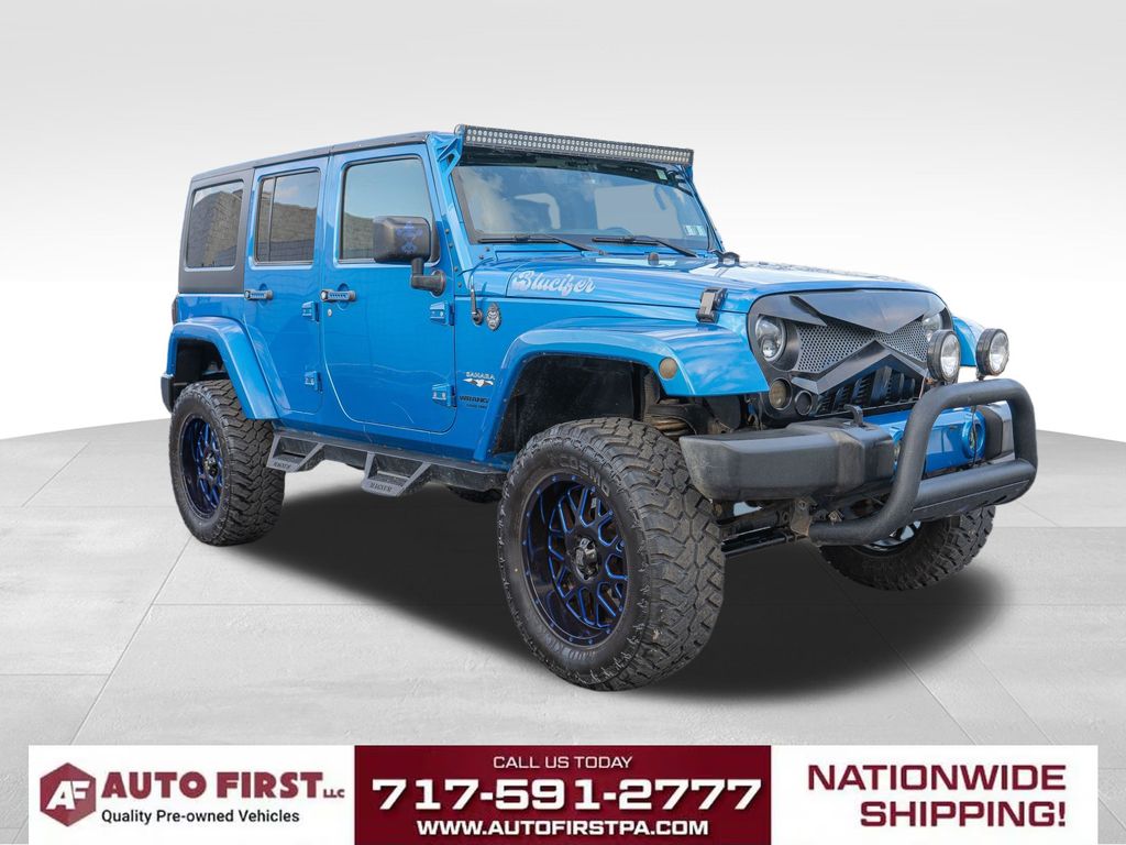 Hydro Blue Pearl Coat 2016 Jeep Wrangler Unlimited Sahara 4WD SUV / Crossover Four-Wheel Drive 5-Speed Automatic