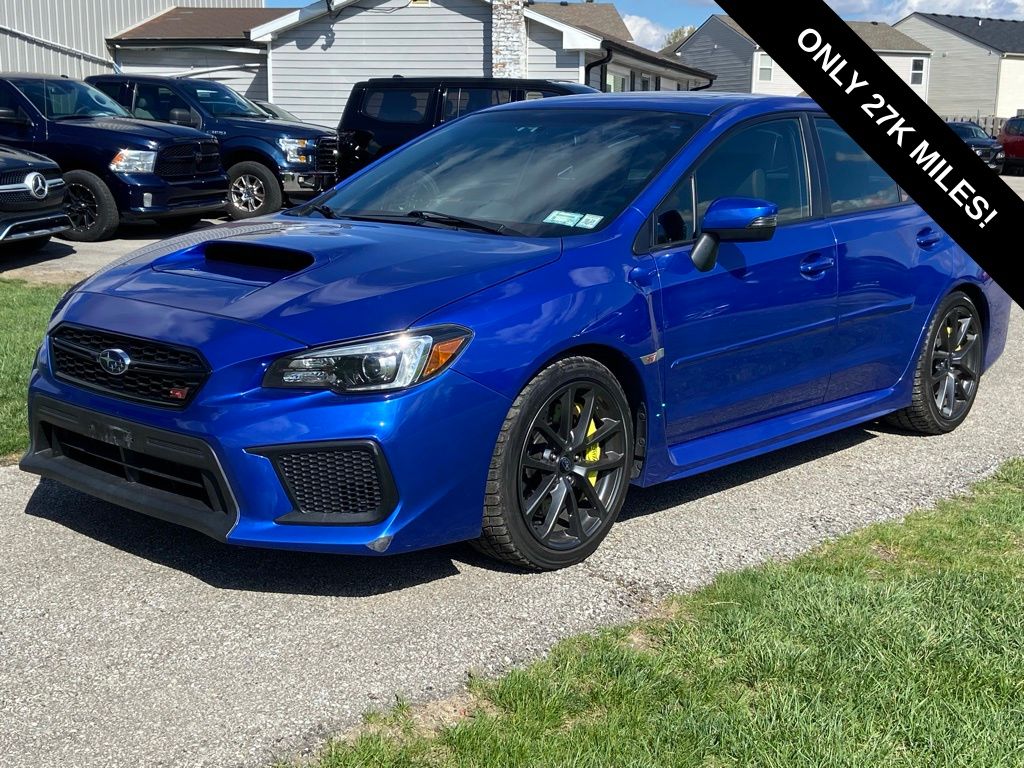 WR Blue Pearl 2018 Subaru WRX STI Limited AWD with Low Profile Spoiler Sedan All-Wheel Drive 6-Speed Manual