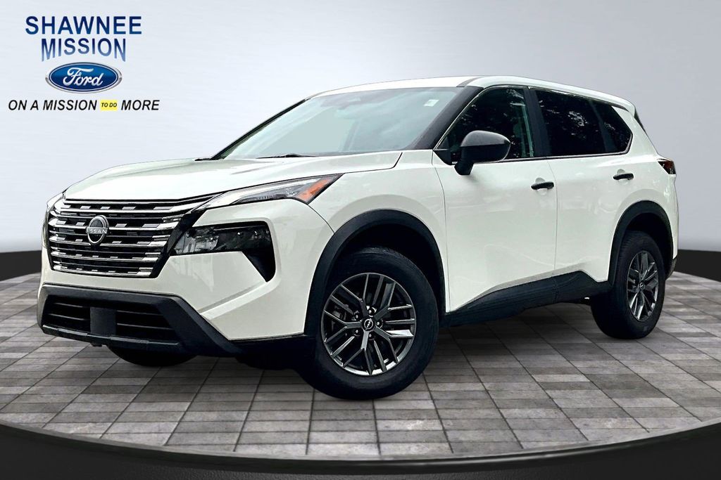 Glacier White 2024 Nissan Rogue SUV / Crossover Front-Wheel Drive Continuously Variable Transmission