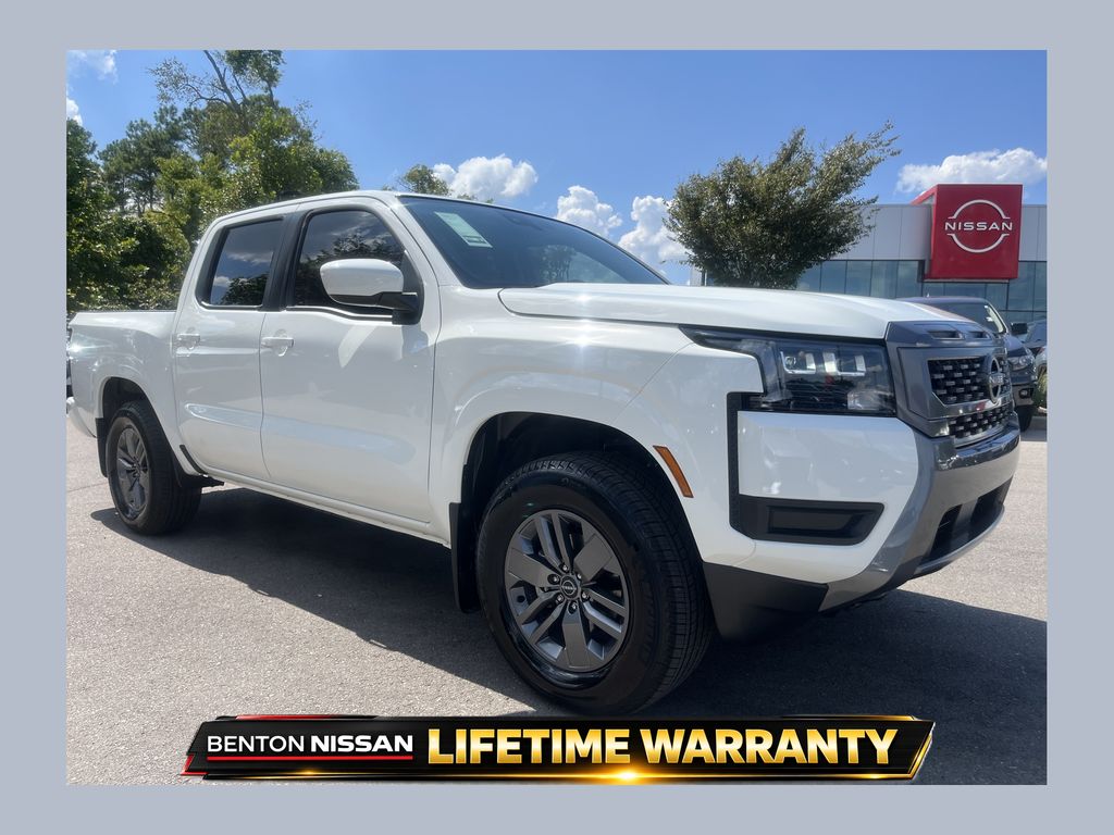 Glacier White 2026 Nissan Frontier Pickup Truck Four-Wheel Drive 9-Speed Automatic Overdrive