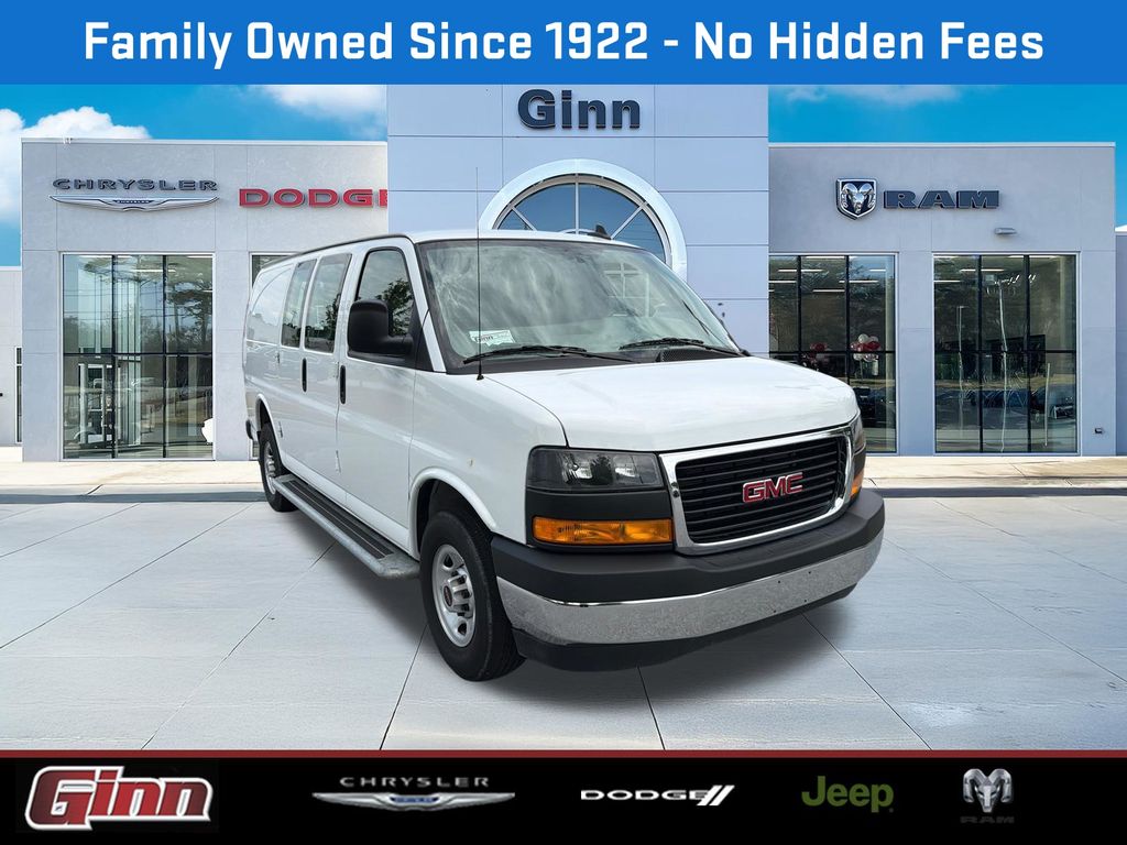 Summit White 2024 GMC Savana Cargo Van Rear-Wheel Drive 8-Speed Automatic Overdrive