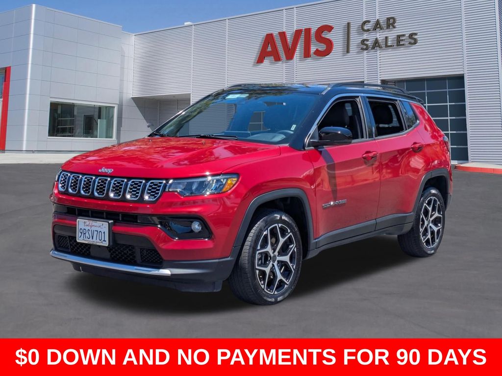 Red Hot Pearlcoat 2025 Jeep Compass Limited 4WD SUV / Crossover Four-Wheel Drive 8-Speed Automatic