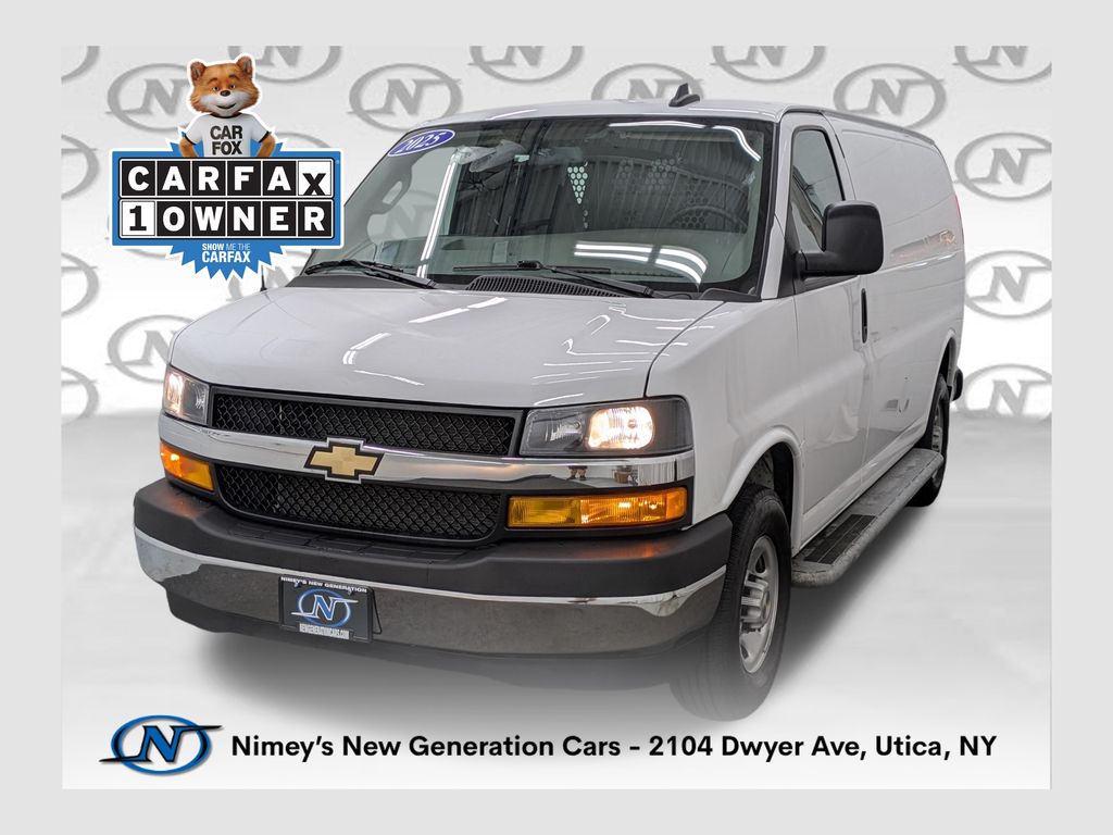 Summit White 2025 Chevrolet Express Cargo Van Rear-Wheel Drive 8-Speed Automatic Overdrive