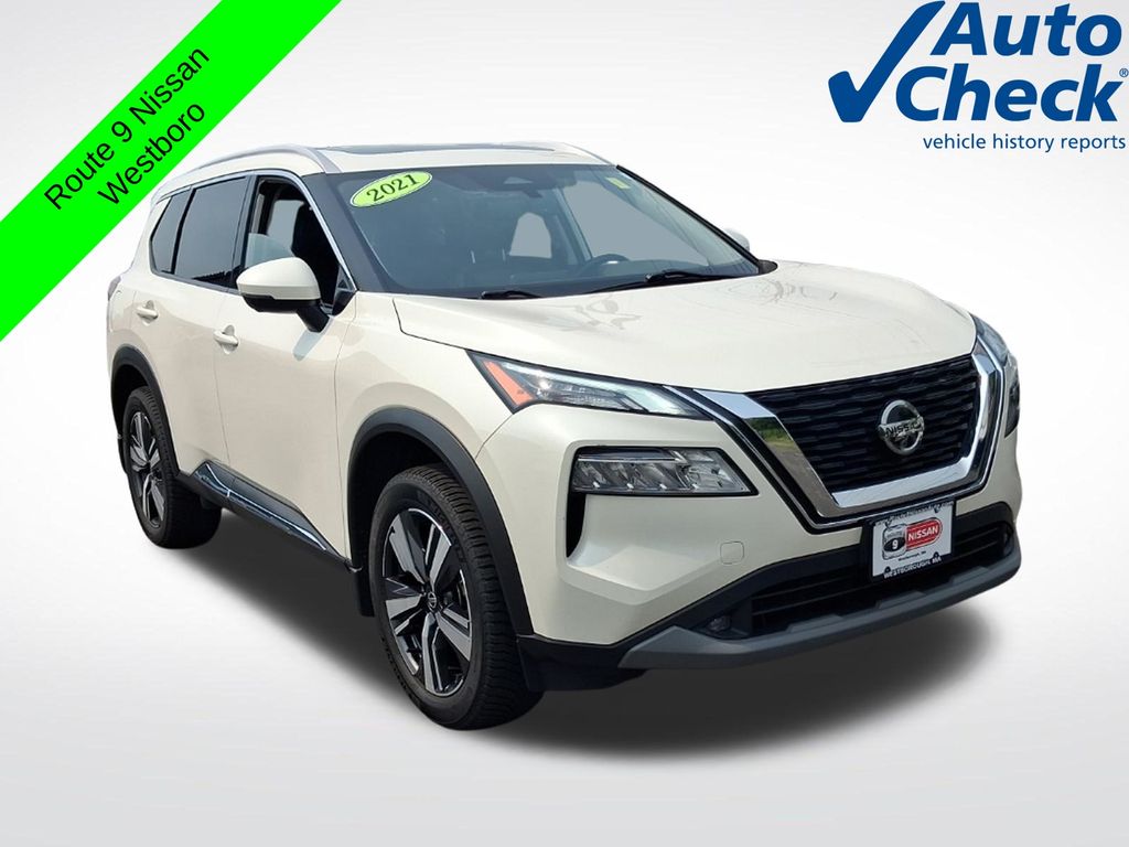 Boulder Gray 2021 Nissan Rogue SUV / Crossover All-Wheel Drive Continuously Variable Transmission