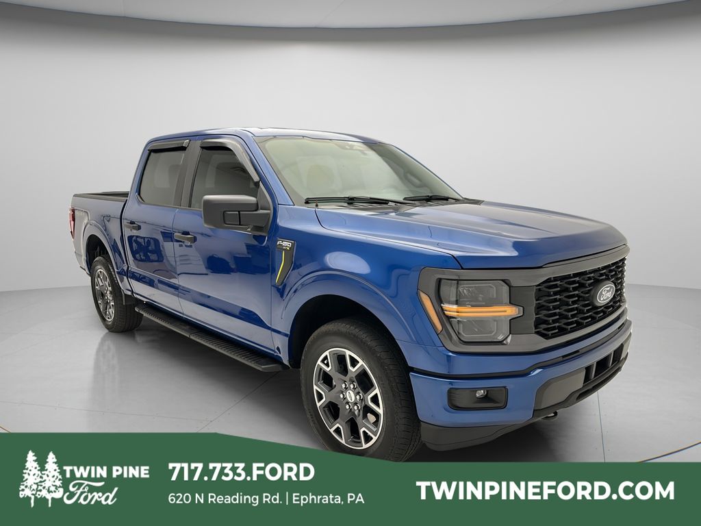 Blue Metallic 2025 Ford F-150 Pickup Truck Four-Wheel Drive Automatic