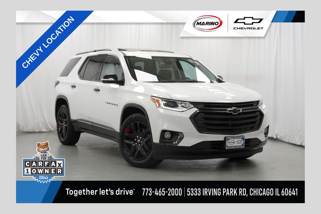 Summit White 2018 Chevrolet Traverse SUV / Crossover Four-Wheel Drive 9-Speed Automatic