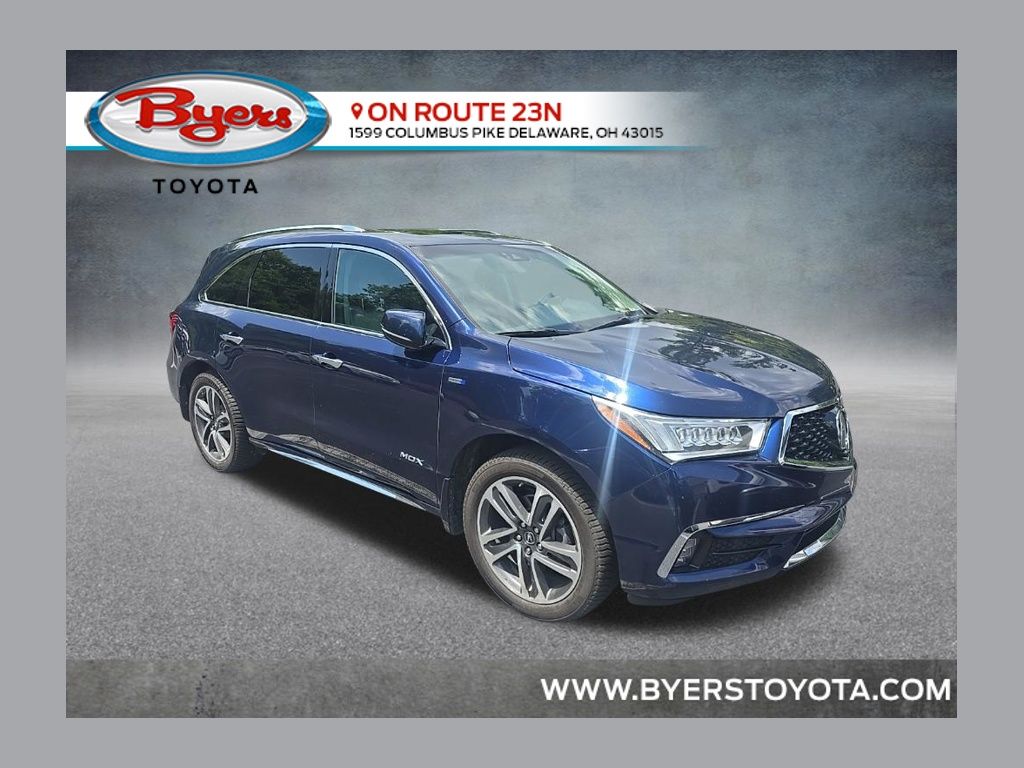 Fathom Blue Pearl 2019 Acura MDX SUV / Crossover All-Wheel Drive 7-Speed Automatic