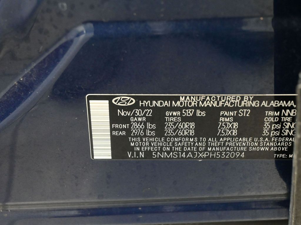 Used 2023 Stormy Blue Hyundai SE image 16