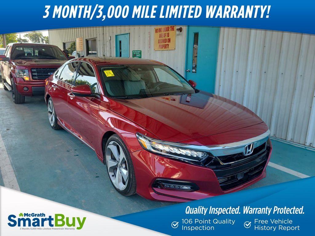 Red 2018 Honda Accord 1.5T Touring FWD Sedan Front-Wheel Drive Continuously Variable Transmission