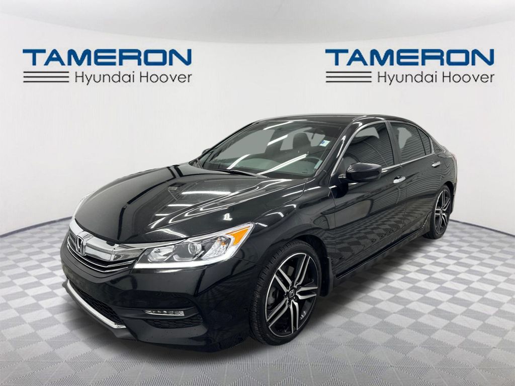 Crystal Black Pearl 2016 Honda Accord Sport Sedan Front-Wheel Drive Continuously Variable Transmission