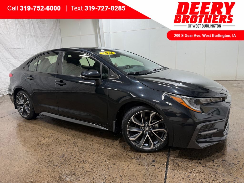 Black Sand Pearl 2022 Toyota Corolla Sedan Front-Wheel Drive Continuously Variable Transmission