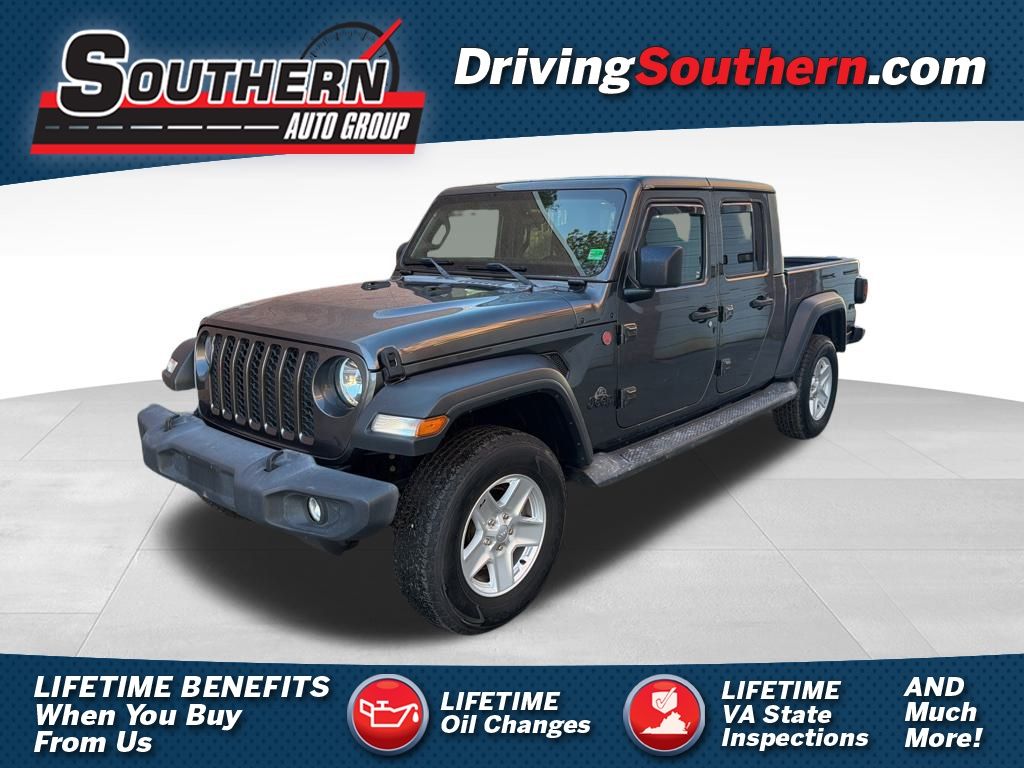 Gray (Granite Crystal Metallic Clearcoat) 2020 Jeep Gladiator Pickup Truck Four-Wheel Drive 8-Speed Automatic