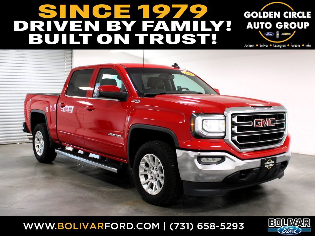 Cardinal Red 2018 GMC Sierra 1500 Pickup Truck Four-Wheel Drive 6-Speed Automatic Overdrive