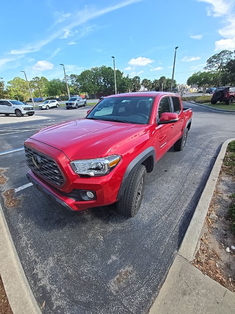 Red 2021 Toyota Tacoma TRD Off Road Double Cab 4WD Pickup Truck Four-Wheel Drive 6-Speed Automatic