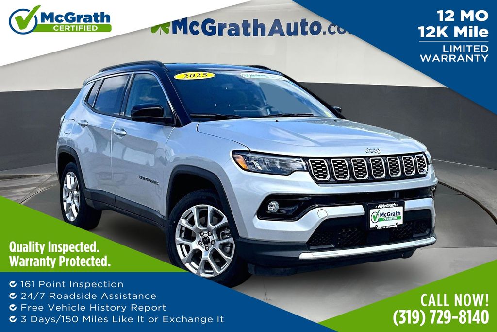 Silver Zynith Metallic Clearcoat 2025 Jeep Compass SUV / Crossover Four-Wheel Drive 8-Speed Automatic