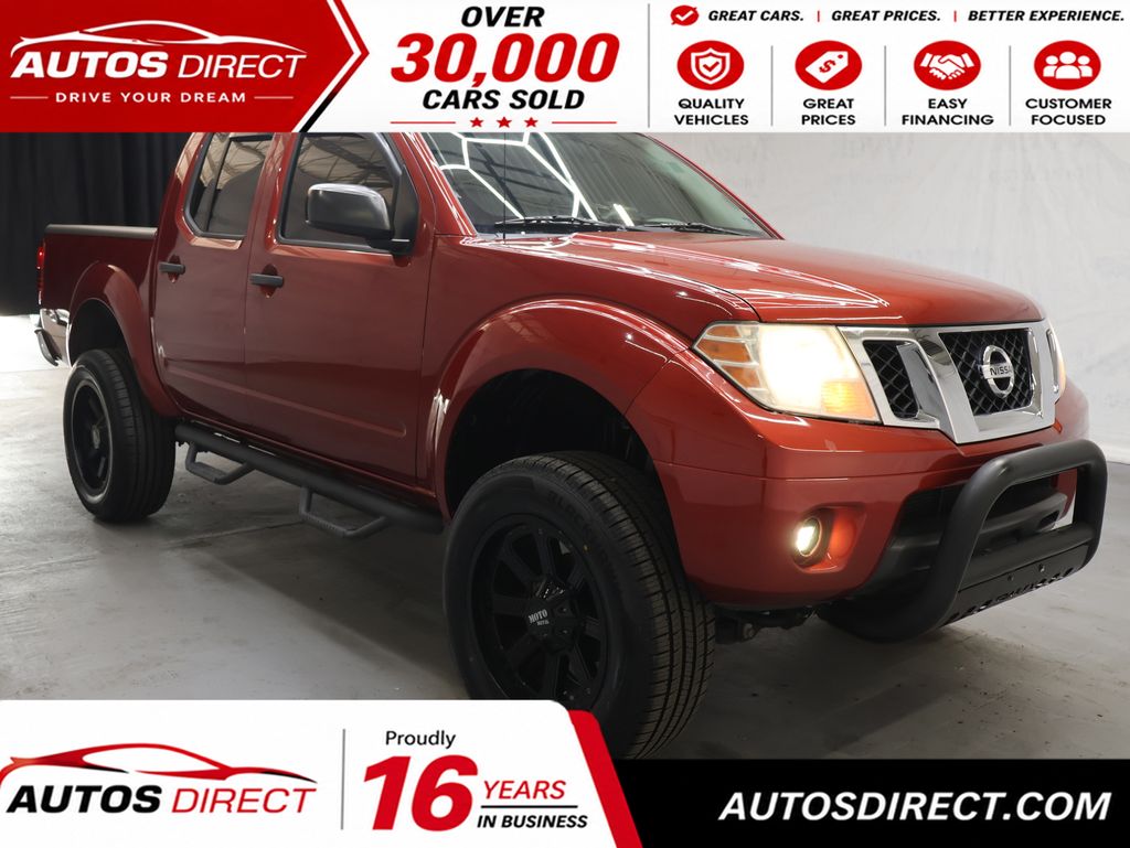 Lava Red 2018 Nissan Frontier Pickup Truck Four-Wheel Drive 5-Speed Automatic Overdrive