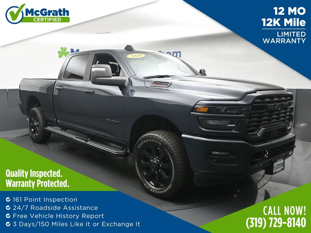 Forged Blue Metallic 2026 RAM 2500 Pickup Truck Four-Wheel Drive 8-Speed Automatic