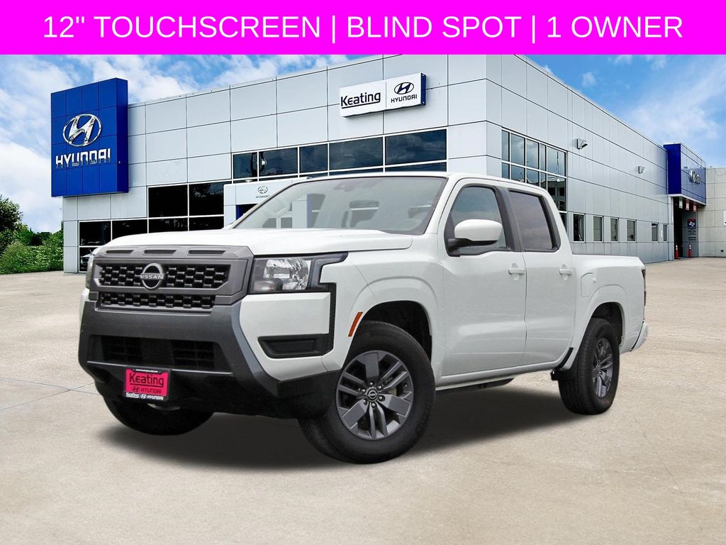 Glacier White 2025 Nissan Frontier Pickup Truck 4X2 9-Speed Automatic Overdrive