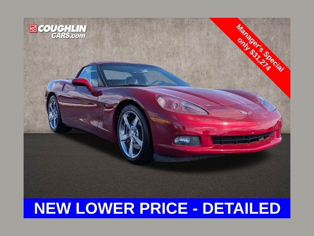 Crystal Red Metallic Tintcoat 2009 Chevrolet Corvette 1LT Coupe RWD Coupe Rear-Wheel Drive 6-Speed Automatic