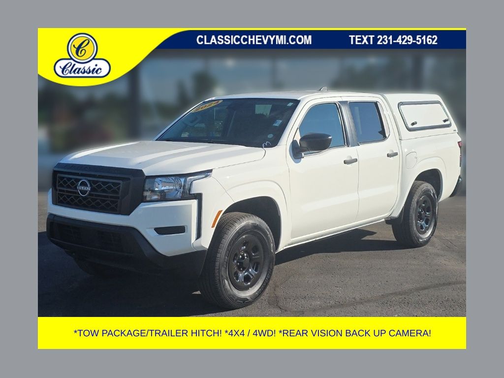 Glacier White 2024 Nissan Frontier Pickup Truck Four-Wheel Drive 9-Speed Automatic Overdrive