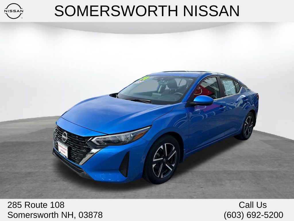 Electric Blue Metallic 2024 Nissan Sentra SV FWD Sedan Front-Wheel Drive Continuously Variable Transmission